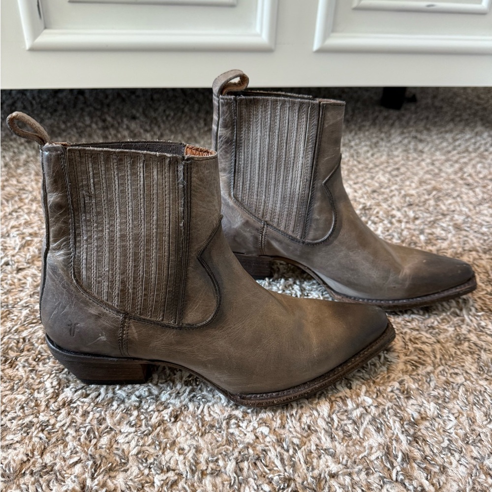 FRYE Gray Chelsea Ankle Boots